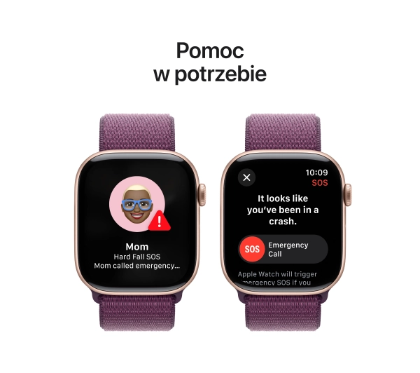 Apple Watch Series 10 GPS AI + Cellular AI koperta 42mm aluminium różowe złoto opaska sportowa dojrzałej śliwki - Kup na Raty - RRSO 0%