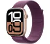 Apple Watch Series 10 GPS + Cellular koperta 42mm aluminium różowe złoto opaska sportowa dojrzałej śliwki