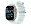 Pasek Apple Ocean mroźnego błękitu do koperty 49mm elementy z tytanu w kolorze naturalnym