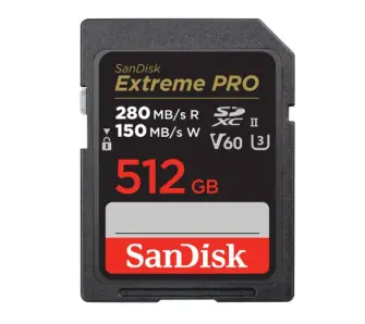 Karta pamięci SanDisk Extreme PRO SDXC 512GB 280/150 V60