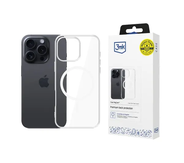 3mk Clear MagCase iPhone 16 Pro Przezroczysty