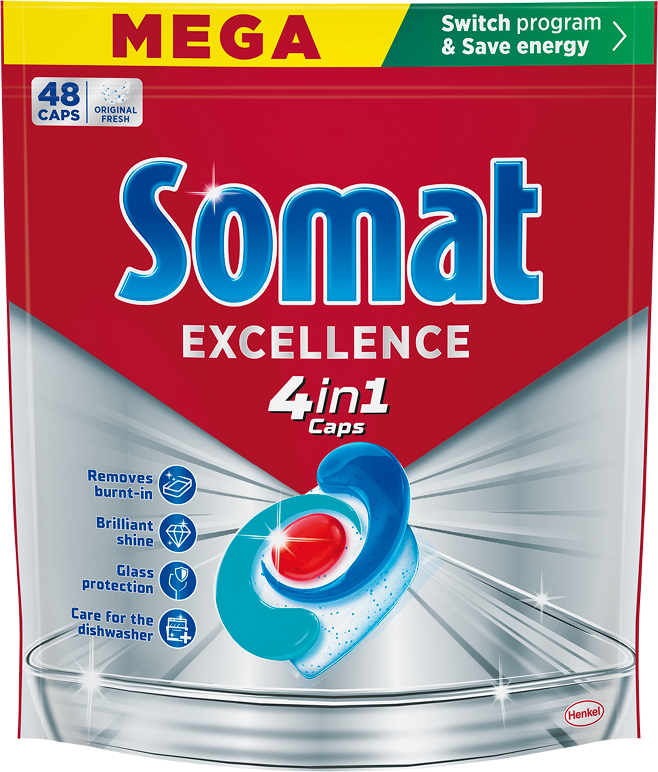Kapsułki do zmywarki Somat Excellence 4w1 48szt.