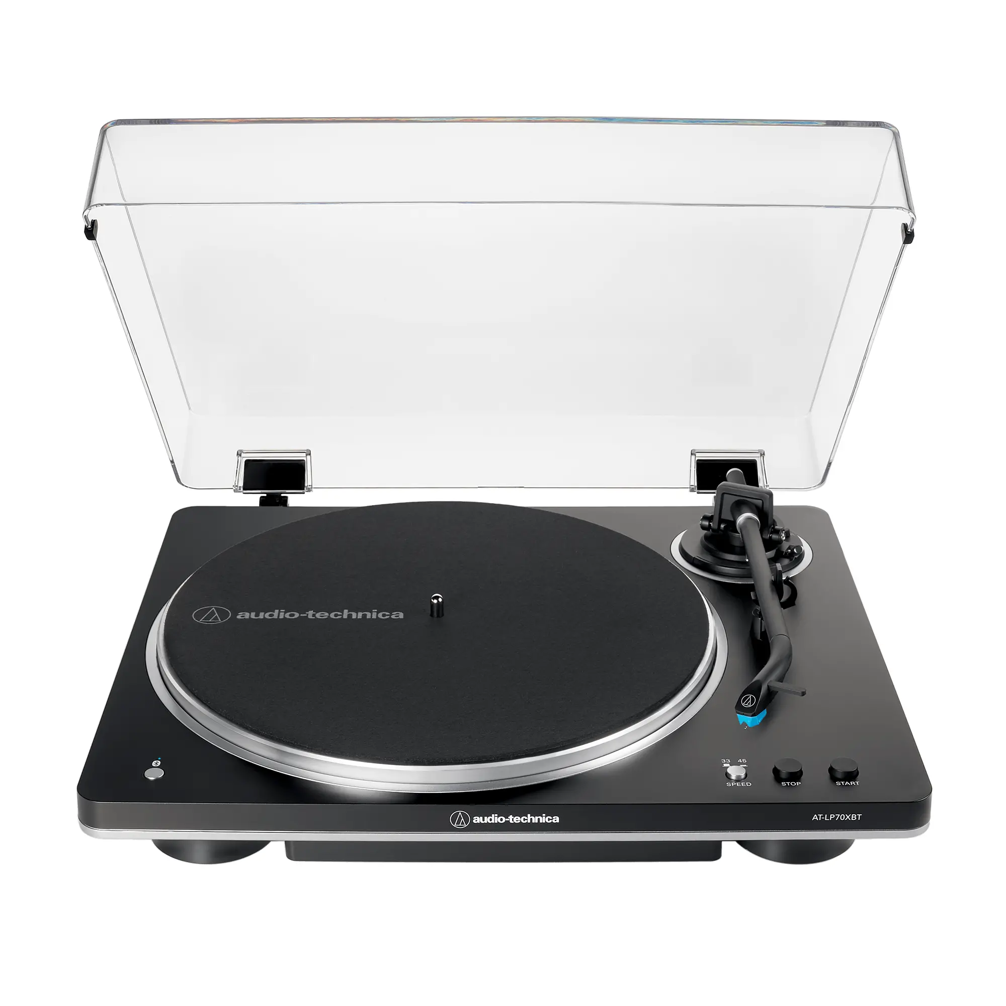 Gramofon Audio-Technica AT-LP70XBT Automatyczny Napęd paskowy Przedwzmacniacz Bluetooth Czarny
