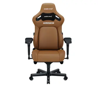 Fotel Anda Seat Kaiser 4 XL Gamingowy do 200kg Skóra Eco Brązowy