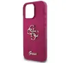 Etui Guess Glitter Script Big 4G do iPhone 16 Pro Fioletowy