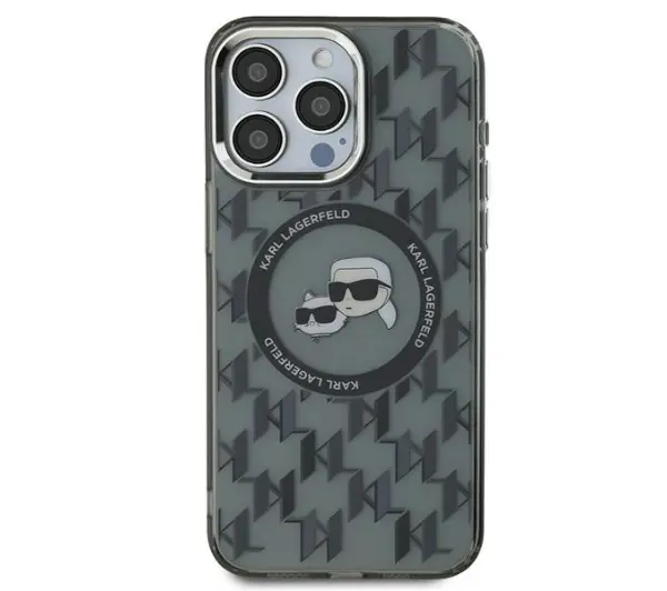 Karl Lagerfeld IML Monogram iPhone 15 Pro Czarny