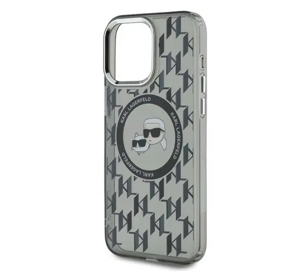 Karl Lagerfeld IML Monogram iPhone 15 Pro Czarny