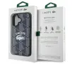 Etui Lacoste Monogram Vintage Logo MagSafe do iPhone 16 Granatowy