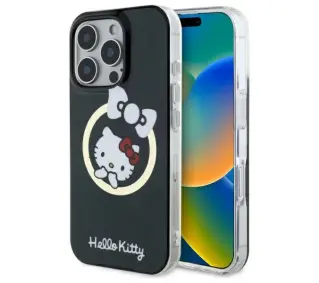 Hello Kitty IML Fun bow MagSafe do iPhone 16 Pro Max Czarny