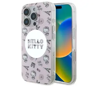 Hello Kitty IML All Over Paris MagSafe do iPhone 16 Pro Max Różowy