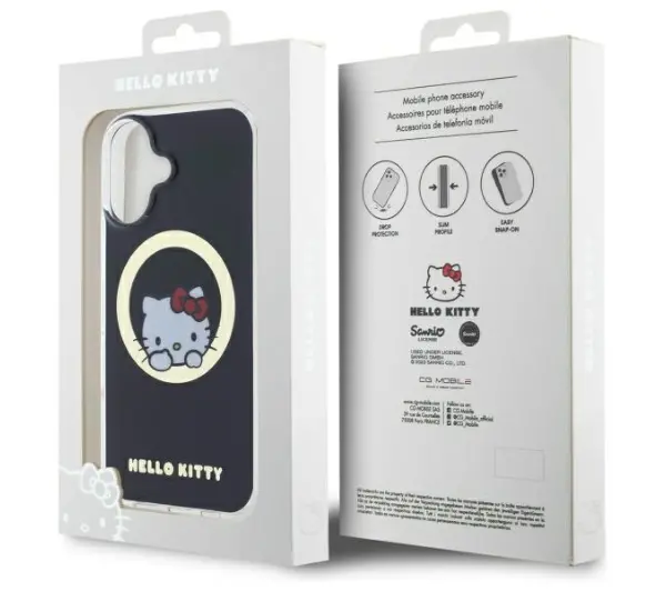 Hello Kitty IML Sweet Kitty MagSafe do iPhone 16 Czarny