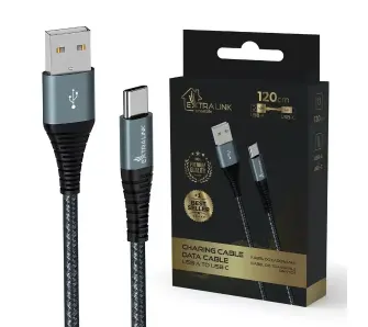 Kabel Extralink USB-A do USB-C Smart Life 15W 1,2m Czarny