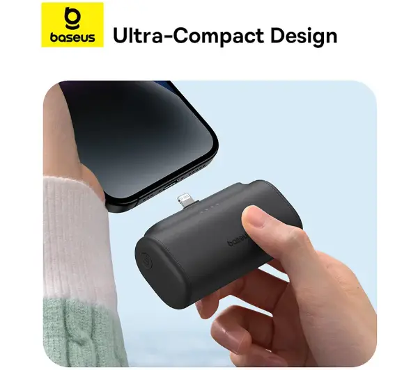 Baseus Compact IP 5000mAh 20W Lightning Biały