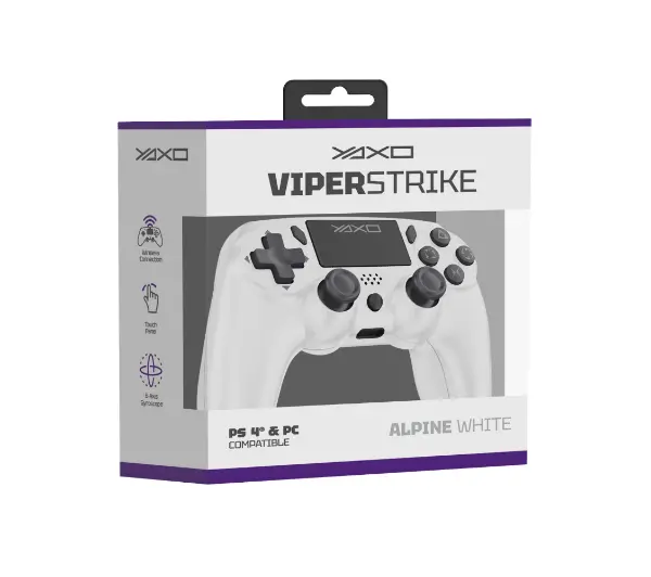 Yaxo Viper Strike Alpine White do PC, PS4, PS3, Android, iOS Bezprzewodowy Biały