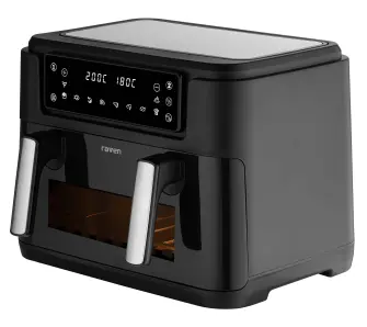 Air fryer Raven EFN007 Frytkownica niskotłuszczowa 2400W 10l Jedna duża komora lub dwie regulowane