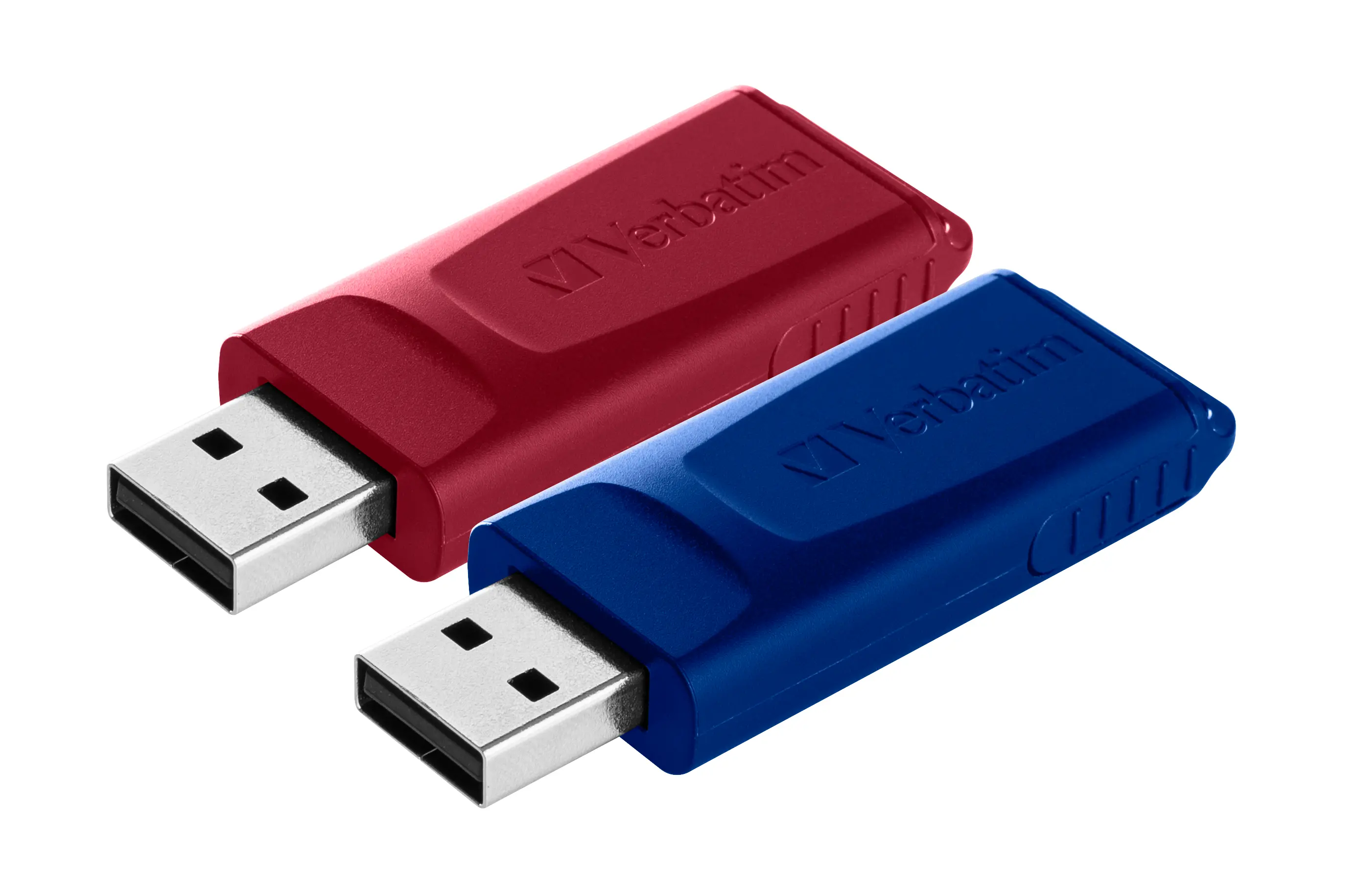 PenDrive Verbatim Slider 32GB USB 2.0 2szt. Czerwony/Niebieski