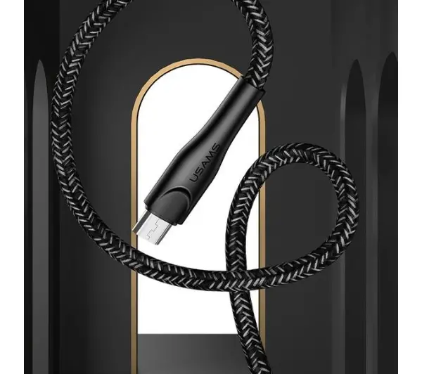 USAMS USB do microUSB 2A  Fast Charge 1m Czerwony