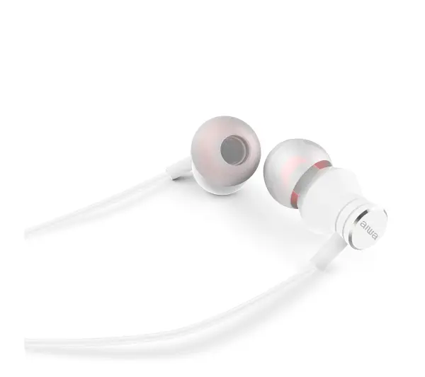 Aiwa ESTM-50WT Dokanałowe Mikrofon Biały