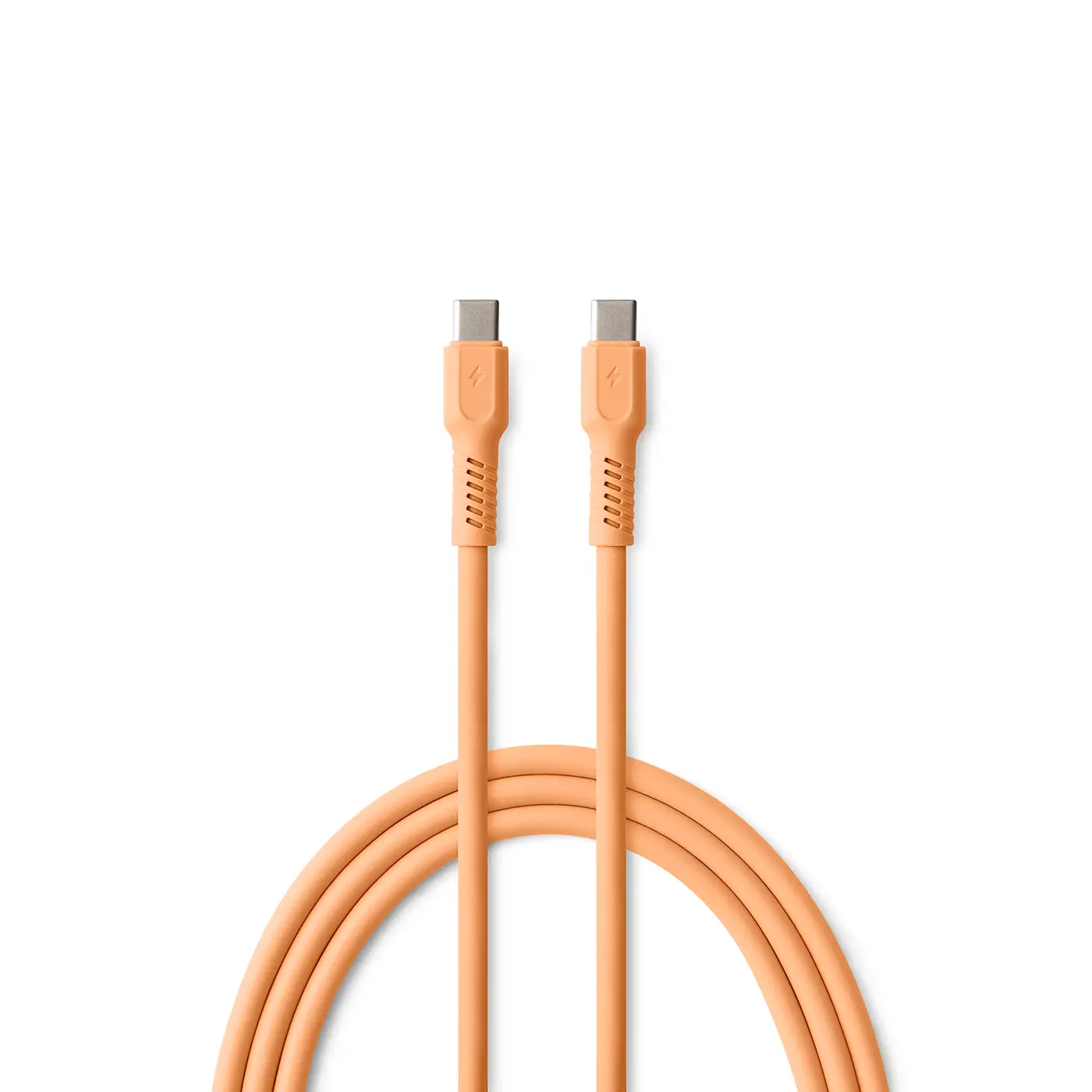 Kabel Colorum USB-C do USB-C 3A CK60 1,8m Brzoskwiniowy