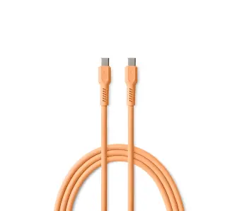 Kabel Colorum USB-C do USB-C 3A CK60 1,8m Brzoskwiniowy