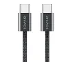 Kabel Awei CL-219T USB-C do USB-C 60W 1m Czarny