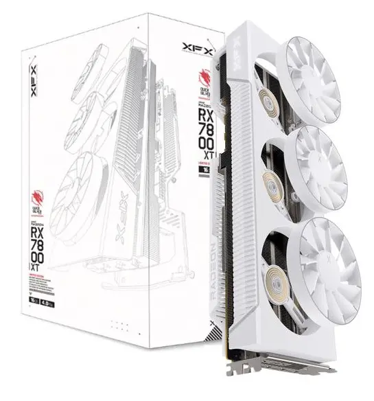 Karta graficzna XFX Quicksilver Radeon RX 7800 XT Magnetic Air Gaming ...