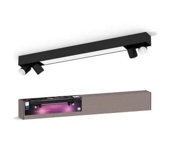Reflektor Philips punktowy Centris 4 Czarny