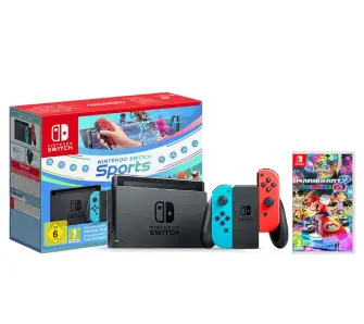 Konsola Nintendo Switch Joy-Con v2 Czerwono-niebieski Sports Set + Mario Kart 8 Deluxe + Nintendo Online 365dni