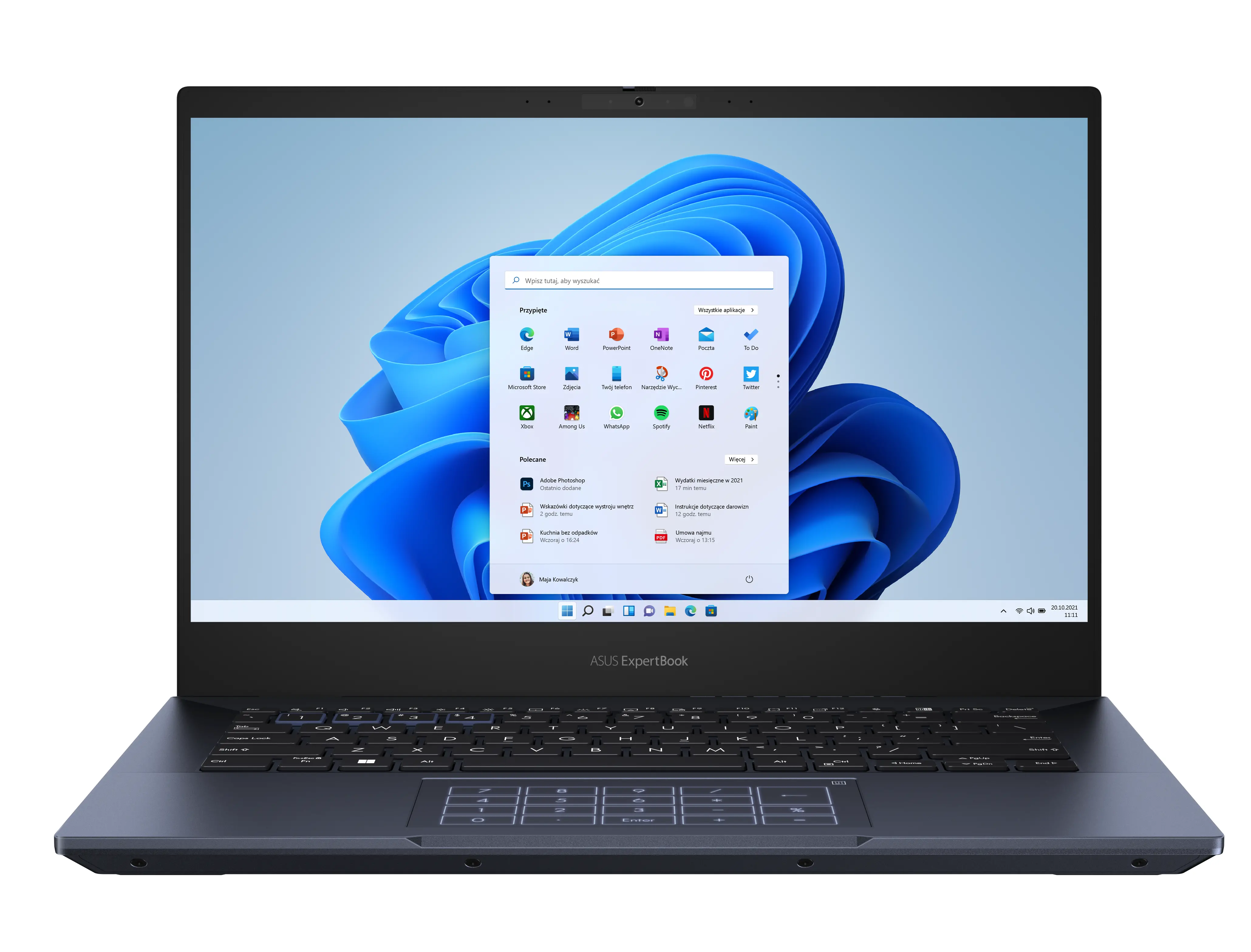 Laptop biznesowy ASUS ExpertBook B5402CVA-KI0169X 14" i5-1340P 16GB RAM 512GB Dysk SSD Win11 Pro Czarny