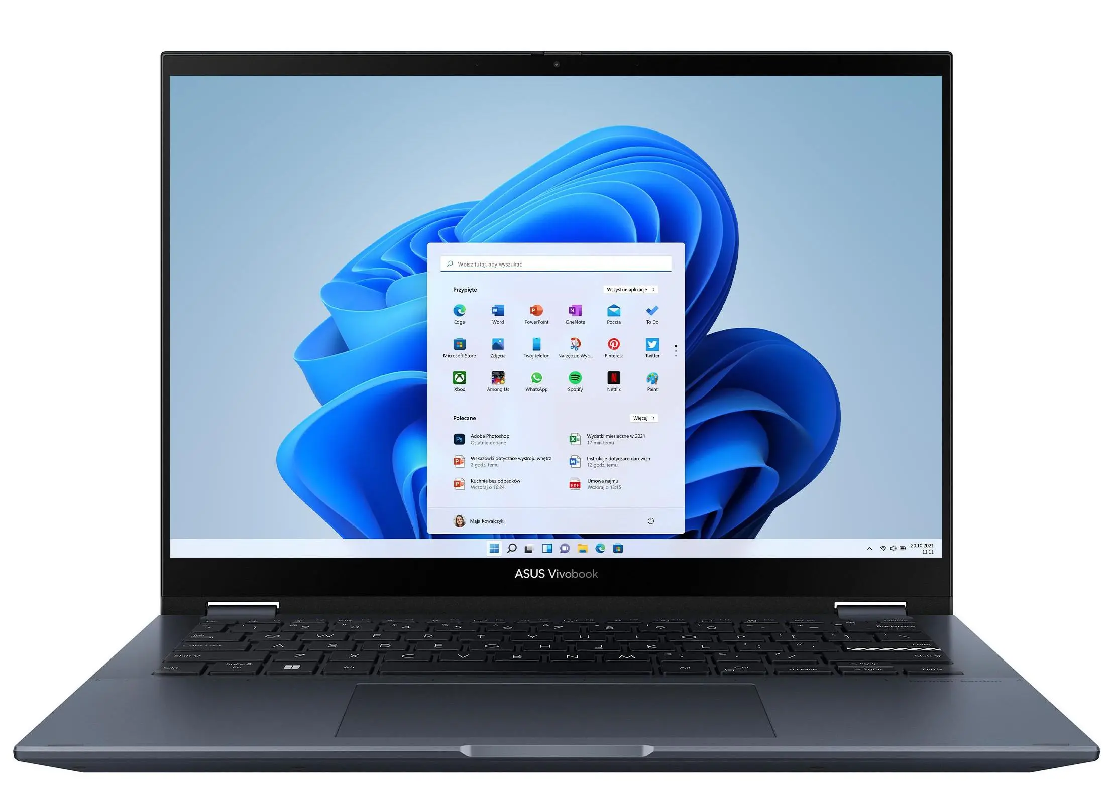 Laptop ASUS Vivobook S 14 Flip TN3402YA-LZ268W 14" R7 7730U 16GB RAM 1TB Dysk SSD Win11 Niebieski