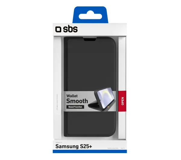 SBS Smooth Wallet do Galaxy S25 Plus Czarny