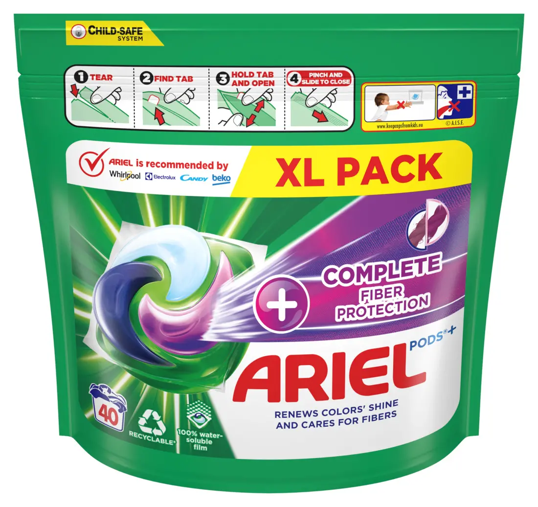 Kapsułki do prania Ariel Complete Fiber Protection 40szt.