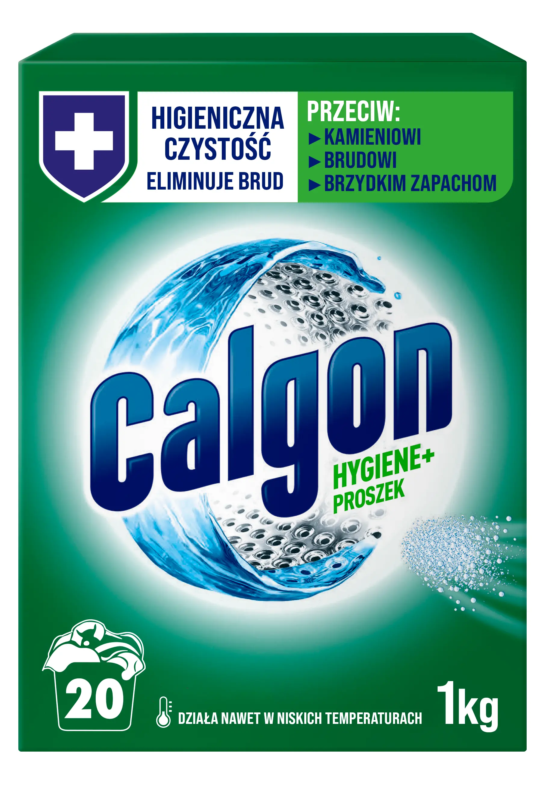 Proszek do zmiękczania wody Calgon Hygiene+ 1kg
