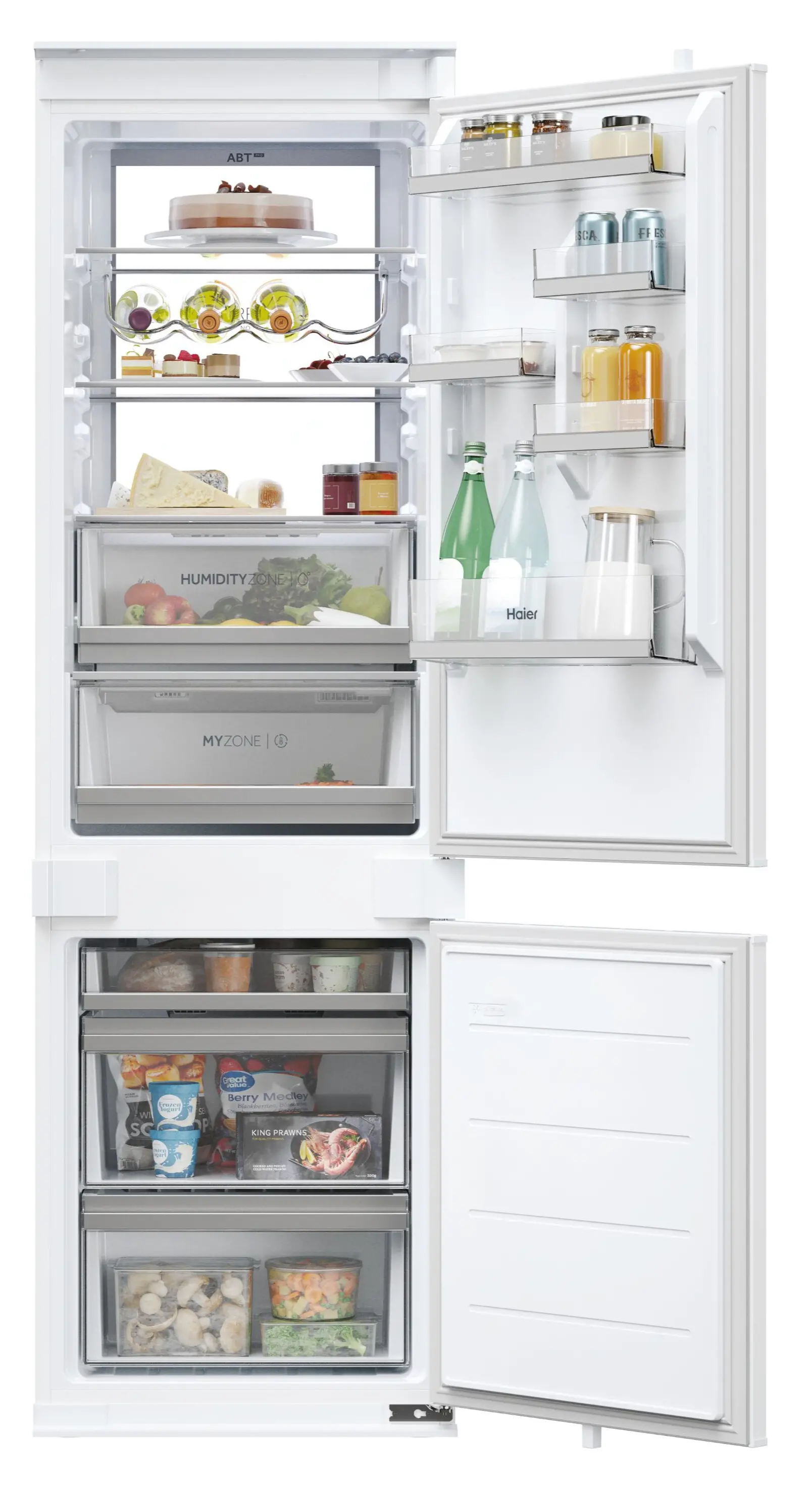 Lodówka Haier ID Series 6 HBW7518CF Pełny No Frost 177cm Szuflada z kontrolą wilgotności Zdalne sterowanie