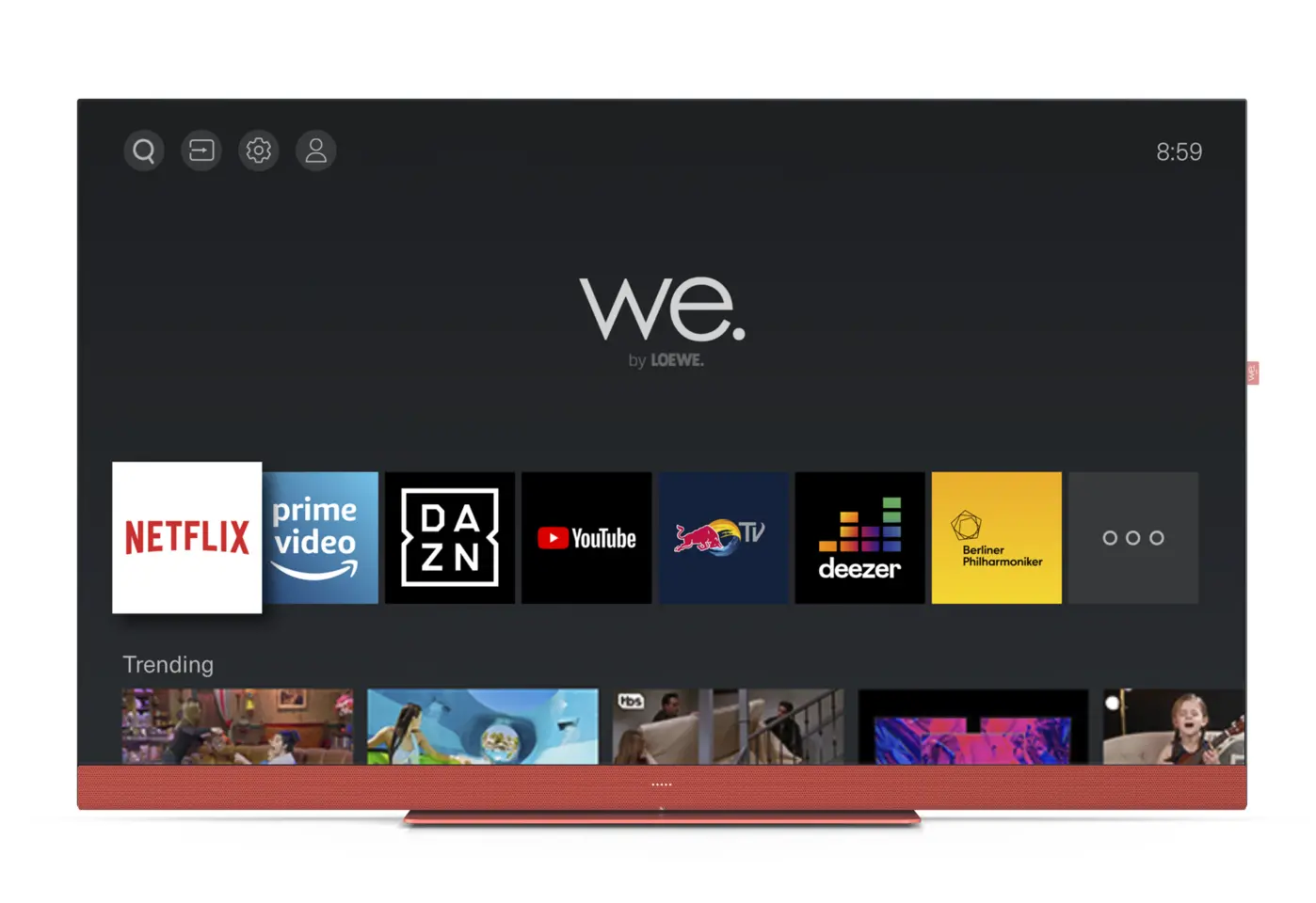 Telewizor We. by LOEWE We. SEE 50 Coral Red 50" LED 4K Smart TV Dolby Vision Dolby Atmos HDMI 2.1 DVB-T2