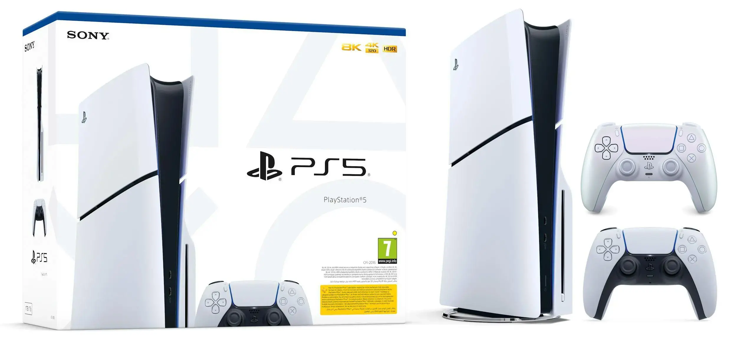 Konsola Sony PlayStation 5 Slim D Chassis (PS5) 1TB z napędem + Dodatkowy Pad Chroma Pearl