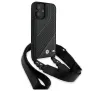 Etui BMW M Edition Carbon Stripe & Strap do iPhone 16 Czarny