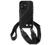 Etui BMW M Edition Carbon Stripe & Strap do iPhone 16 Czarny