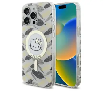 Etui Hello Kitty IML Golden Leaves MagSafe do iPhone 16 Pro Max