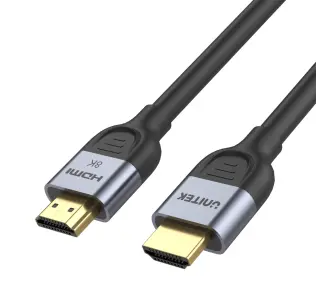 Kabel HDMI Unitek C11086GY01-3M HDMI 2.1 8K 60Hz 3m Czarny