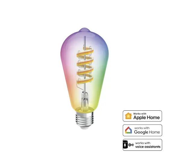 Hama E2 4,9 W RGBW Filament Retro