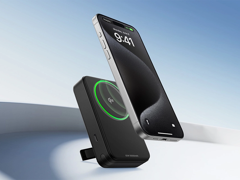 фото Зовнішній акумулятор (павербанк) EcoFlow Rapid Magnetic 10000mAh 65W Black (EF-RAPID10000-EU)