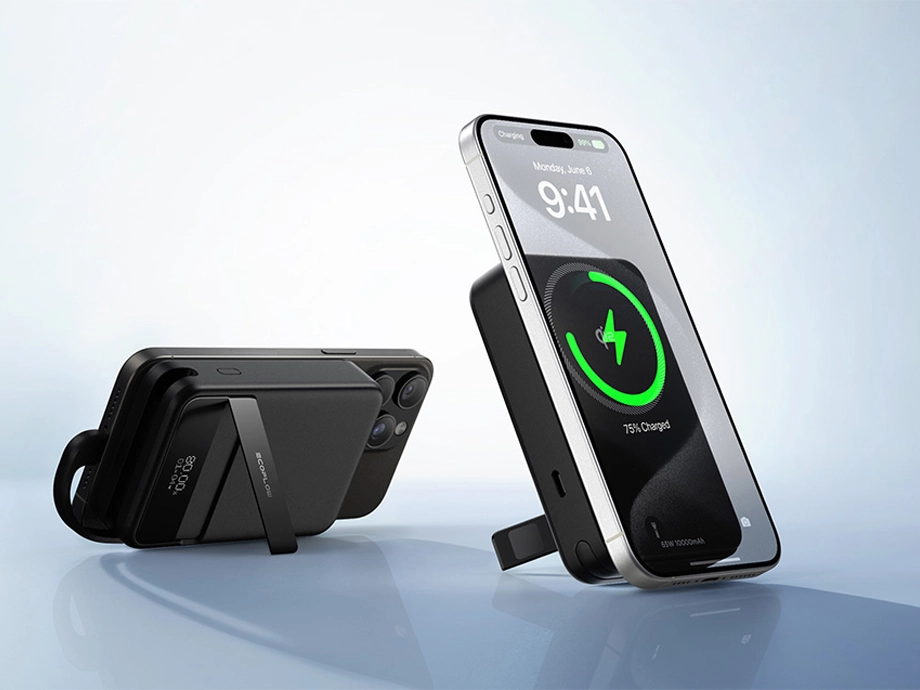 фото Зовнішній акумулятор (павербанк) EcoFlow Rapid Magnetic 10000mAh 65W Black (EF-RAPID10000-EU)