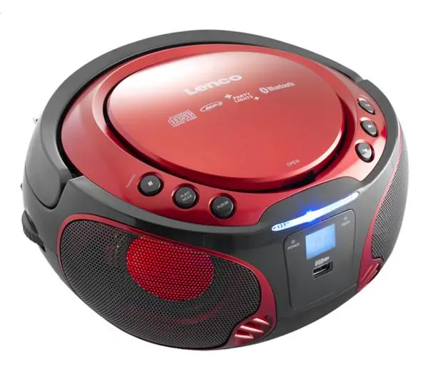 Lenco SCD-550 Bluetooth Czerwony - Kup na Raty - RRSO 0%