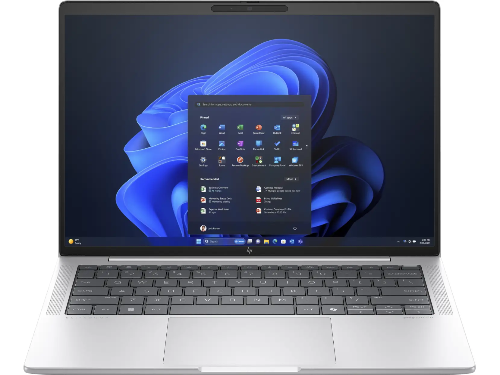 Laptop HP EliteBook 1040 G11 14" Ultra 7 165H 32GB RAM 1TB Dysk SSD Win11 Pro Srebrny Funkcje AI