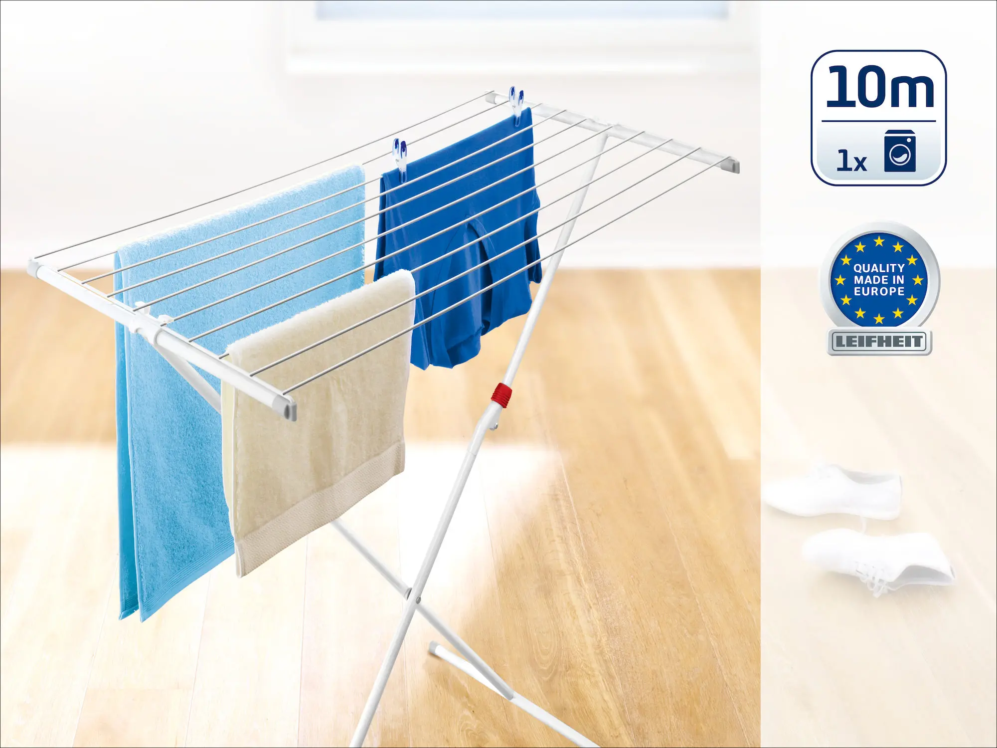 фото Підлогова сушарка для білизни Leifheit Classic 100 Easy (72700)