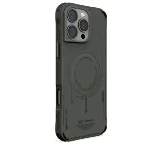 Etui Skinarma Mecha Magnetic Charging do iPhone 16 Pro Max Oliwkowy