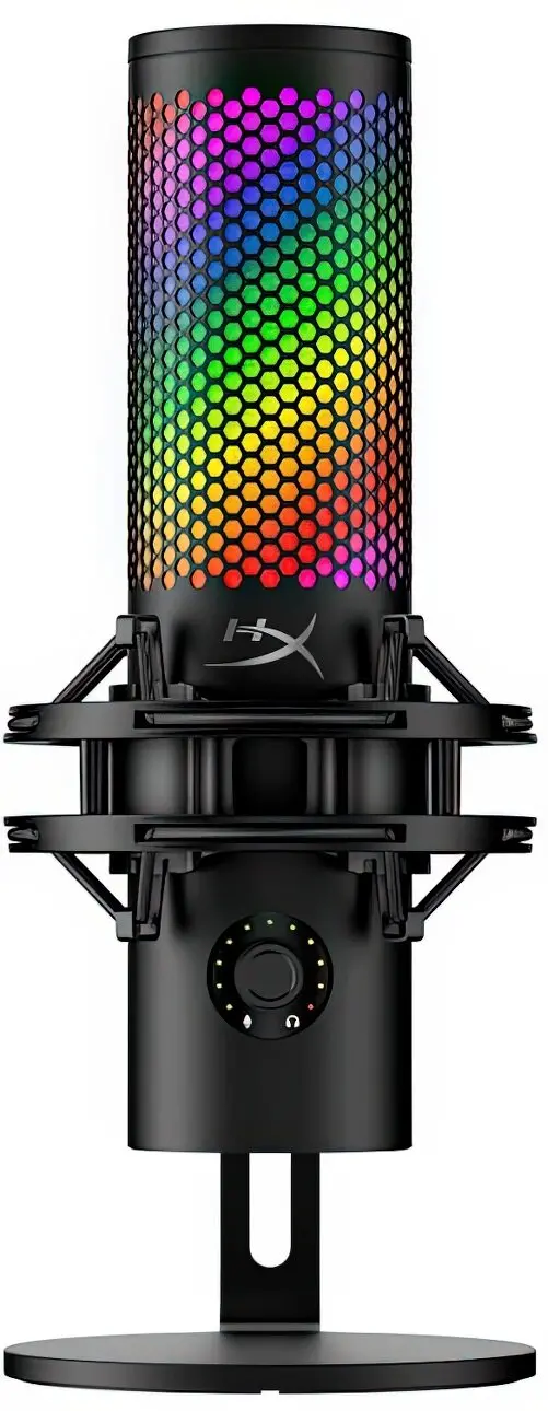 фото Мікрофон для ПК/ для стрімінгу, подкастів HyperX QuadCast 2 S Black RGB (9A273AA)