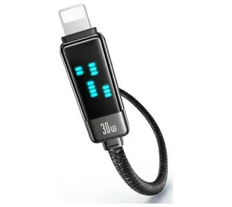 Kabel USAMS USB-C do Lightning 30W 1,2m Zinc Alloy Fast Charging Data Cable Meteor Series