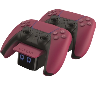 Venom VS5010 podwójna stacja ładująca do padów PS5 DualSense Cerwony